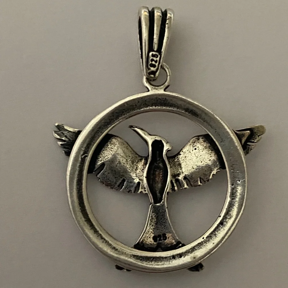 925 Sterling silver eagle unisex pendant